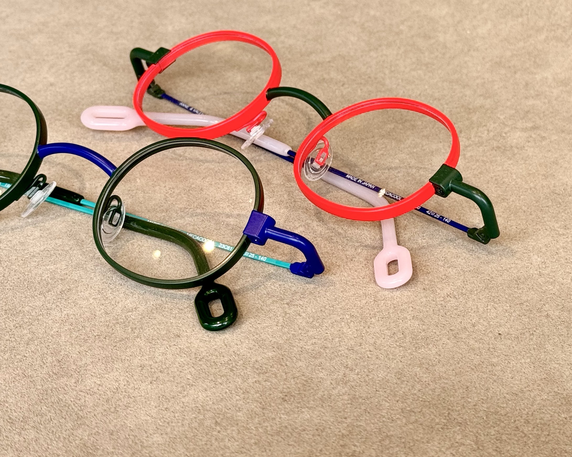 [美品]Anne et Valentin ラウンドメガネ オレンジ 美品]Anne et Valentin ラウンドメガネ オレンジ