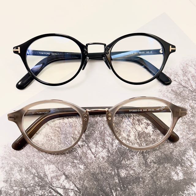 新品！TOM FORD 配っ アジアンフィット眼鏡TF5920-DBブルーライトカット